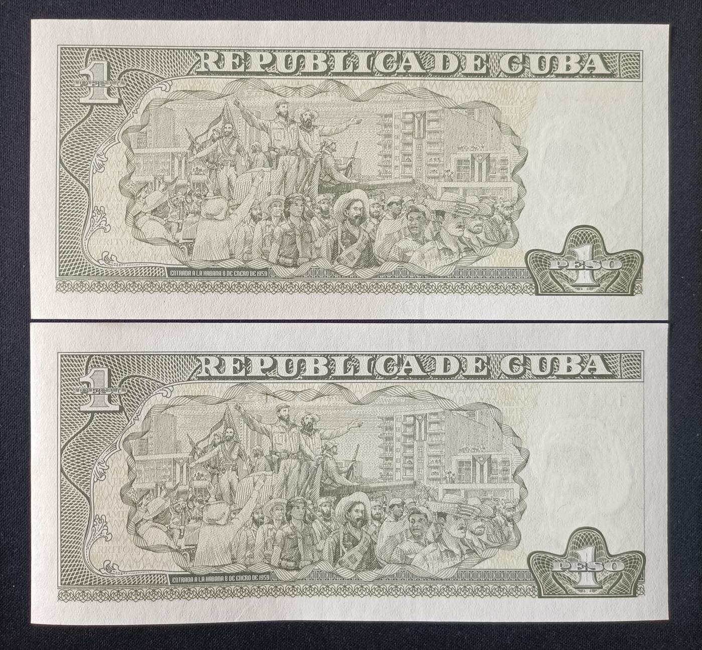 【游宝拍卖】丙午马年第6期 古巴 2张 UNC/UNC-