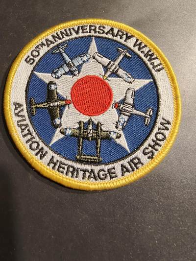 老王徽章第185期 - 美国二战50周年航空遗产航展臂章