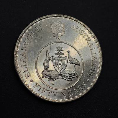 【淘币小摊】实时拍第八百七十四拍   银币散币场    每周一统一发货 - 澳大利亚2016年货币50周年20分纪念币