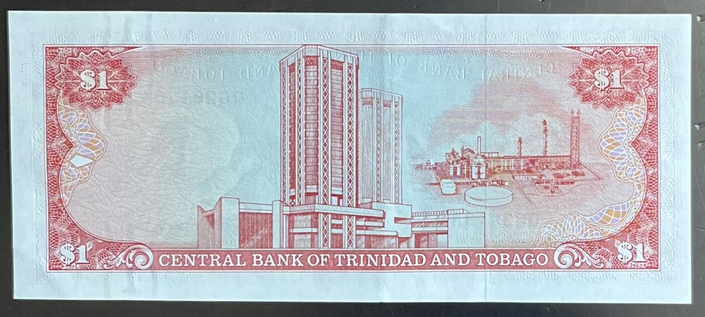 小福收藏拍卖第201期 流通品相裸钞 特惠场 本场拍卖美洲大洋洲非洲亚洲纸币【佣金仅收2% 不设最低佣金 全场包邮】 特立尼达和多巴哥 1979年 1元 AUNC