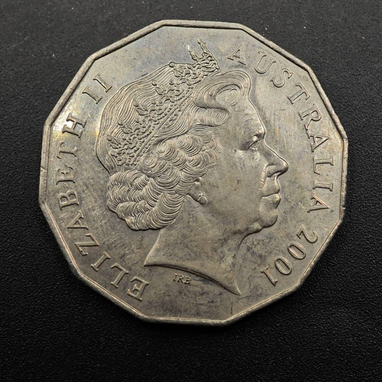 【淘币小摊】实时拍第八百七十四拍   银币散币场    每周一统一发货 澳大利亚2011年联邦百年50分纪念币