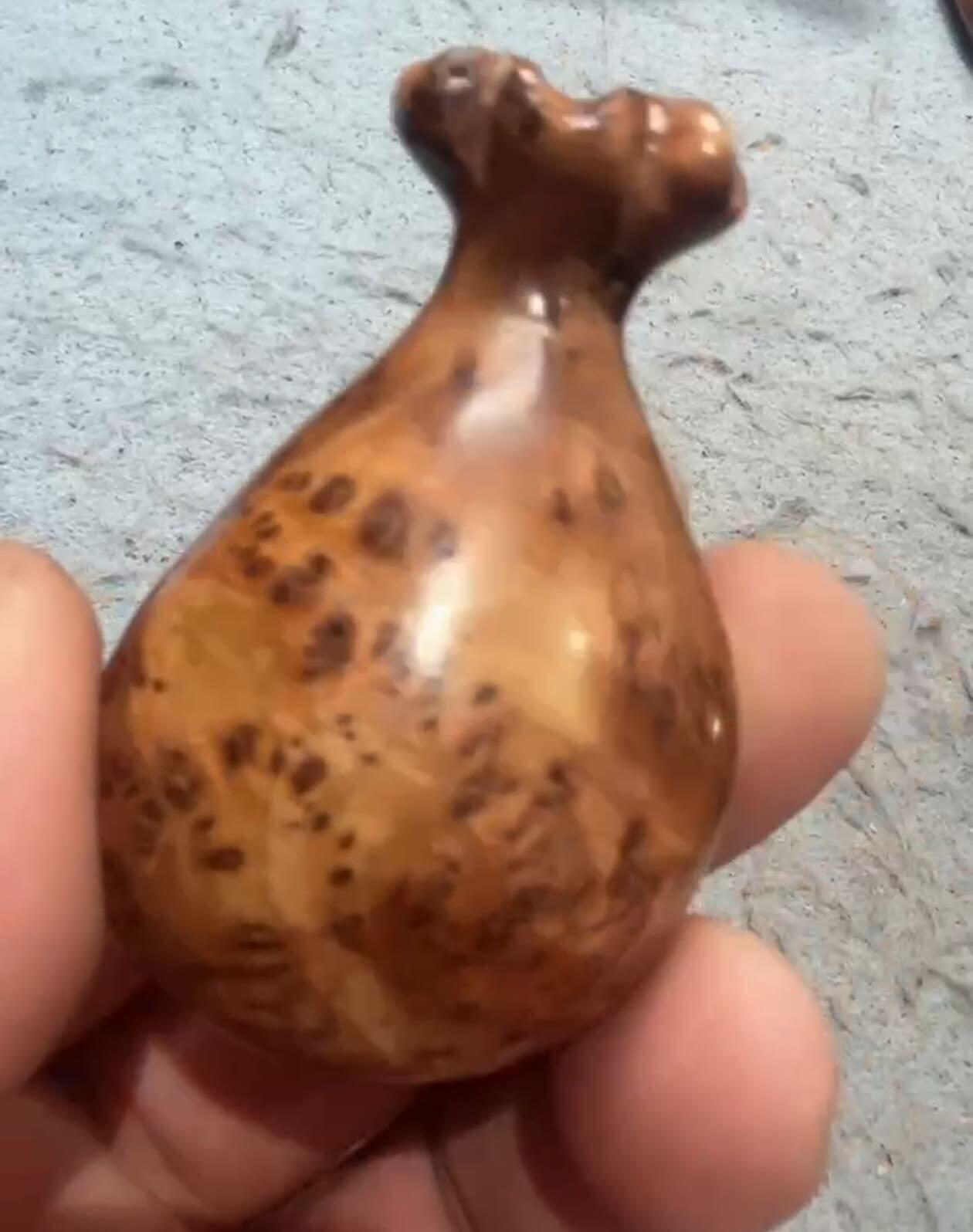 麻梨疙瘩钱袋子把件（挂件）