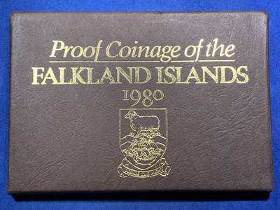 《竞宝斋》第466场 周日，周一 2场连拍 （全场包邮）欢迎送拍 - 福克兰群岛1980年六枚装精制套币