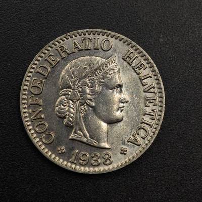 【淘币小摊】实时拍第八百七十四拍   银币散币场    每周一统一发货 - 瑞士1938年10分镍币