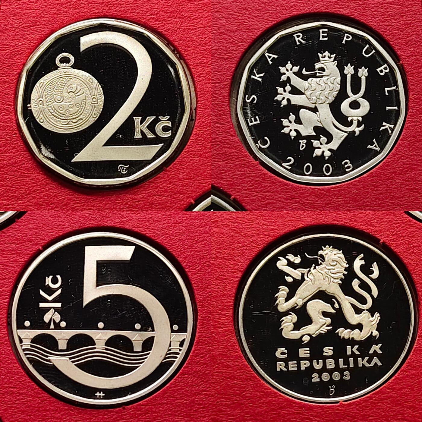 【全场包邮】纯粹捡漏拍509场 【稀少】捷克2003年官方封装精制套币-盒证全-量3000-含造币厂成立10周年精制银章【24.5毫米10.53克99.9%】