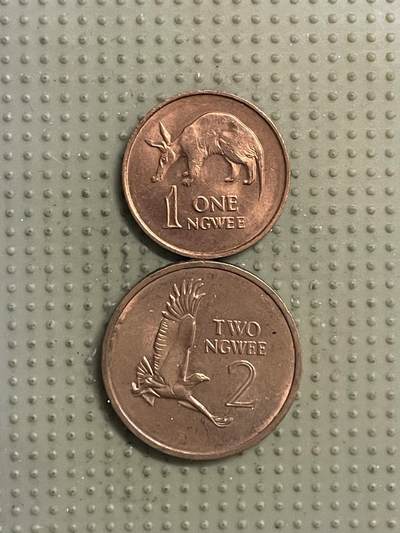 2026年第29场各国散币拍卖（总第179场） - 赞比亚2枚