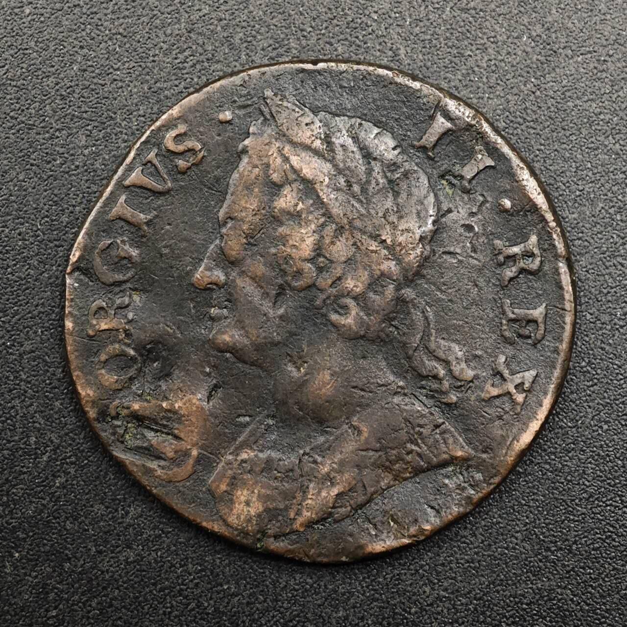 【淘币小摊】实时拍第八百七十四拍   银币散币场    每周一统一发货 英国乔治二世半便士铜币