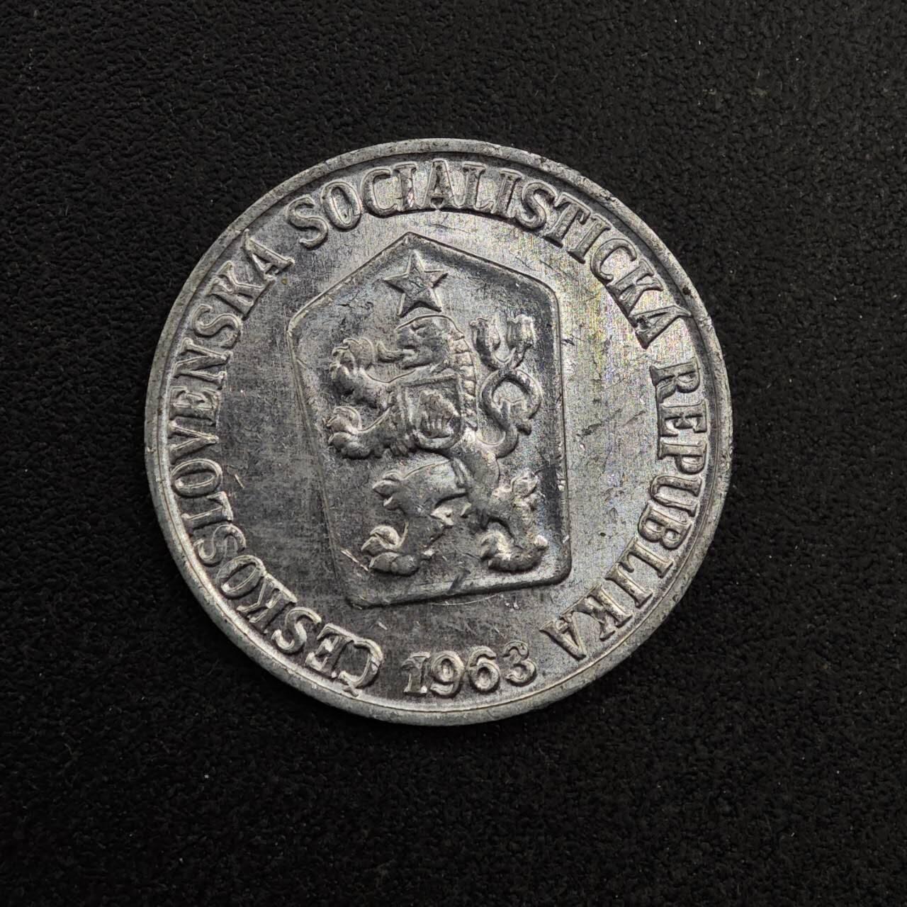 【淘币小摊】实时拍第八百七十四拍   银币散币场    每周一统一发货 捷克斯洛伐克1963年3赫勒铝币