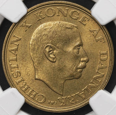 修遠堂世界钱币第106期，请看参拍说明 - NGC MS64 1947年丹麦1克朗