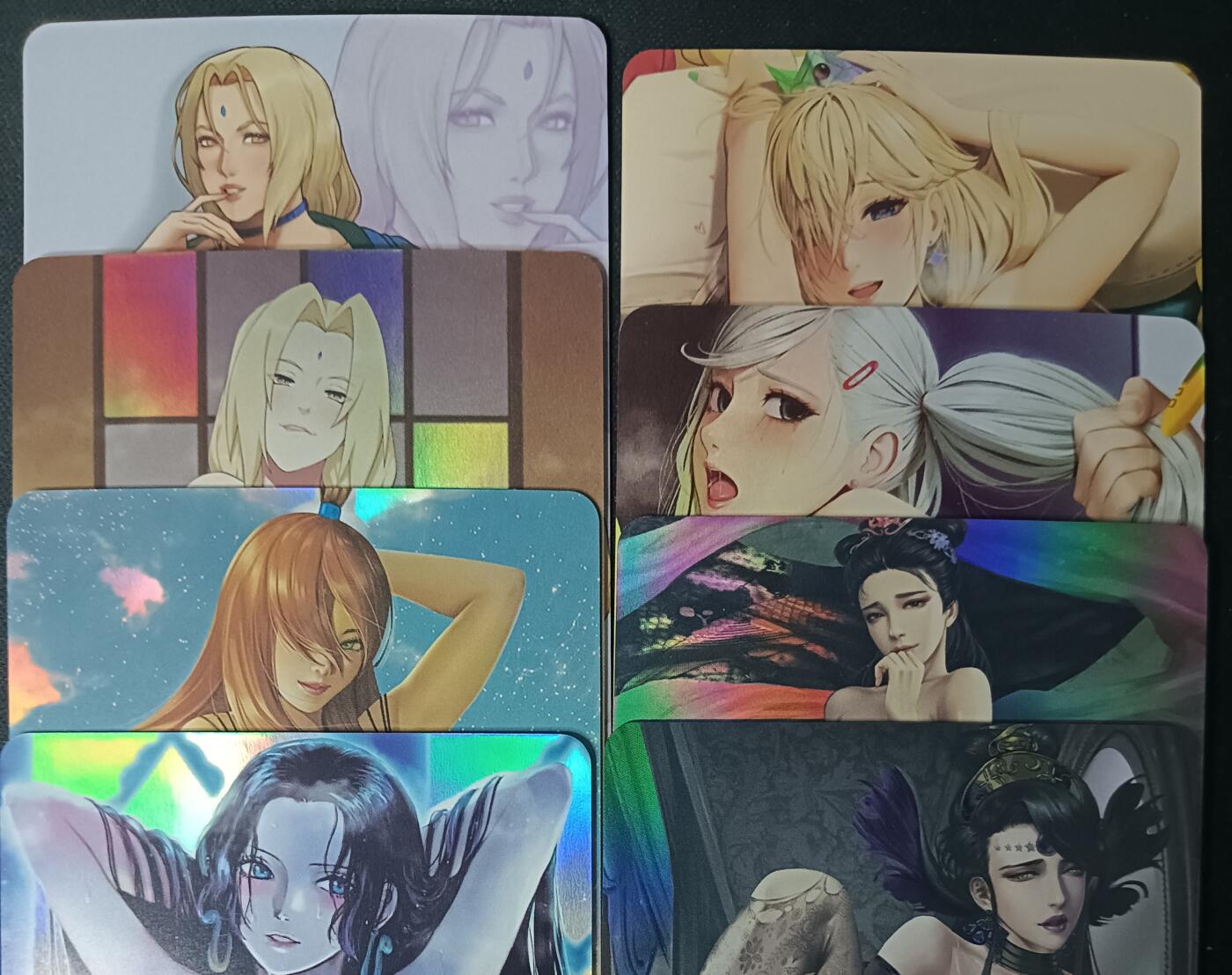 花开卡拍第61期（3月7号周六截拍，品控勿拍!!!拍品不寄存，运费5元（新疆需补运费差价或顺丰到付），自制卡难免瑕疵，可能存在轻微撞角爆边等出厂瑕疵，品控介意勿拍！） 卡将早期绝版同人艺术卡 彩闪8张，老卡默认有存在细微出厂划线