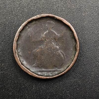 【淘币小摊】实时拍第八百七十四拍   银币散币场    每周一统一发货 - 英国1752年乔治二世法新铜币