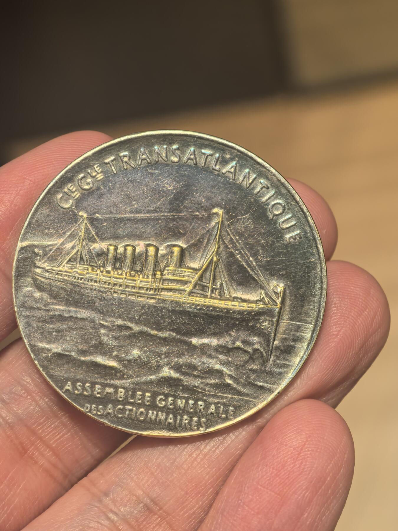 欧洲铜章和回流杂项第一场 欧洲铜章法国第三共和国时期，跨大西洋通用航运公司（CGT，俗称“法国邮船公司”）