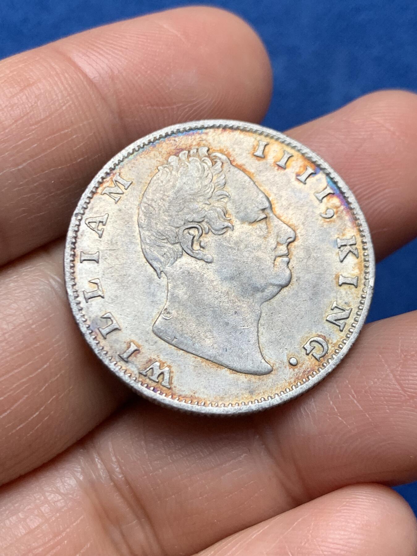 《竞宝斋》第466场 周日，周一 2场连拍 （全场包邮）欢迎送拍 英属印度1835年威廉四世一卢比 味道彩币