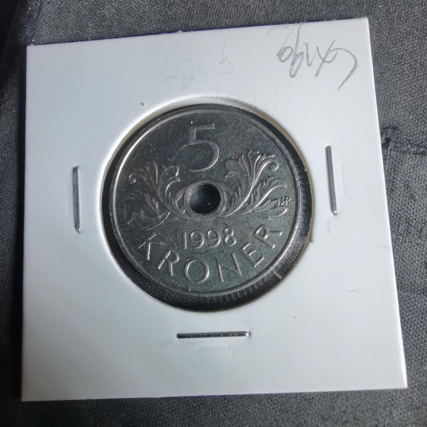 沼泽如烟--第1006场 挪威1998年5克朗
