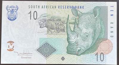 小福收藏拍卖第201期 流通品相裸钞 特惠场 本场拍卖美洲大洋洲非洲亚洲纸币【佣金仅收2% 不设最低佣金 全场包邮】 - 南非 2005年 10兰特 