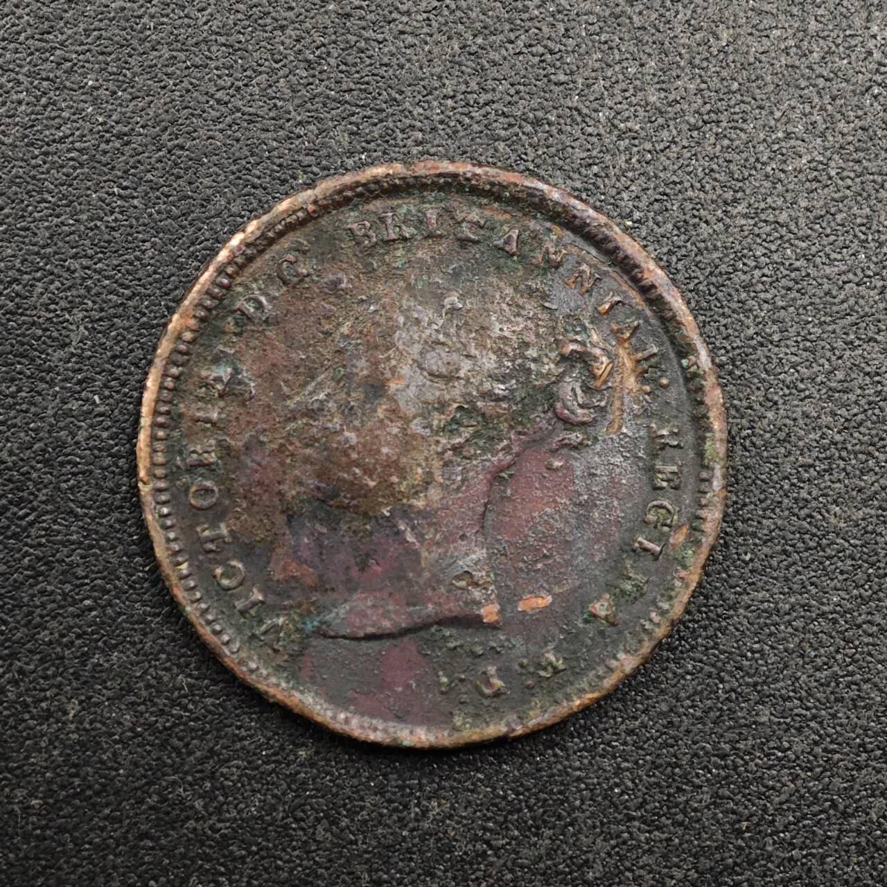 【淘币小摊】实时拍第八百七十四拍   银币散币场    每周一统一发货 英国1844年维多利亚1/2法新铜币