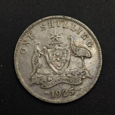 【淘币小摊】实时拍第八百七十四拍   银币散币场    每周一统一发货 - 澳大利亚1925年乔治五世一先令银币