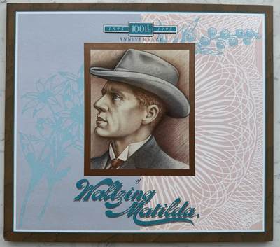 2026第4场（总第231期）：精品测试钞、外钞综合场  - 红字版/WM95冠 澳大利亚民谣“丛林流浪"100 周年纪念10元册装UNC（红字版、发行量仅1000册）内含100周年纪念磁卡一枚（第832号）