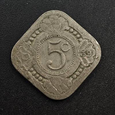 【淘币小摊】实时拍第八百七十四拍   银币散币场    每周一统一发货 - 荷兰1939年5分镍币