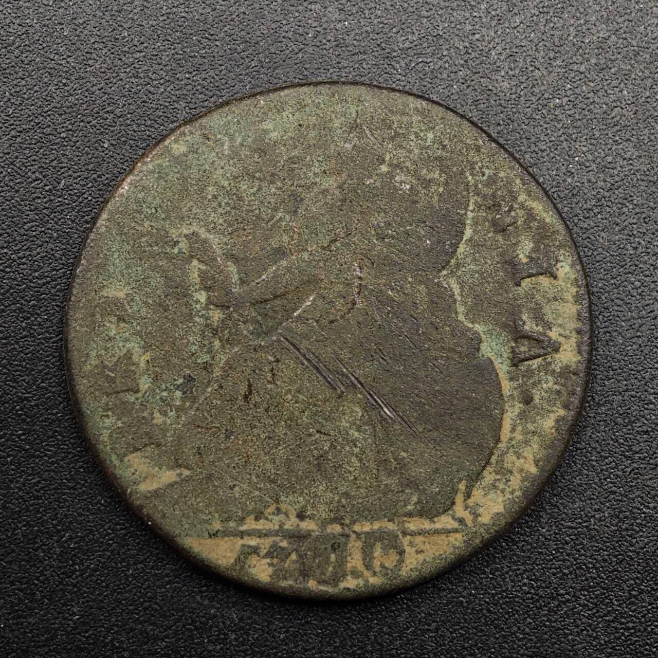 【淘币小摊】实时拍第八百七十四拍   银币散币场    每周一统一发货 英国1700年威廉三世半便士铜币