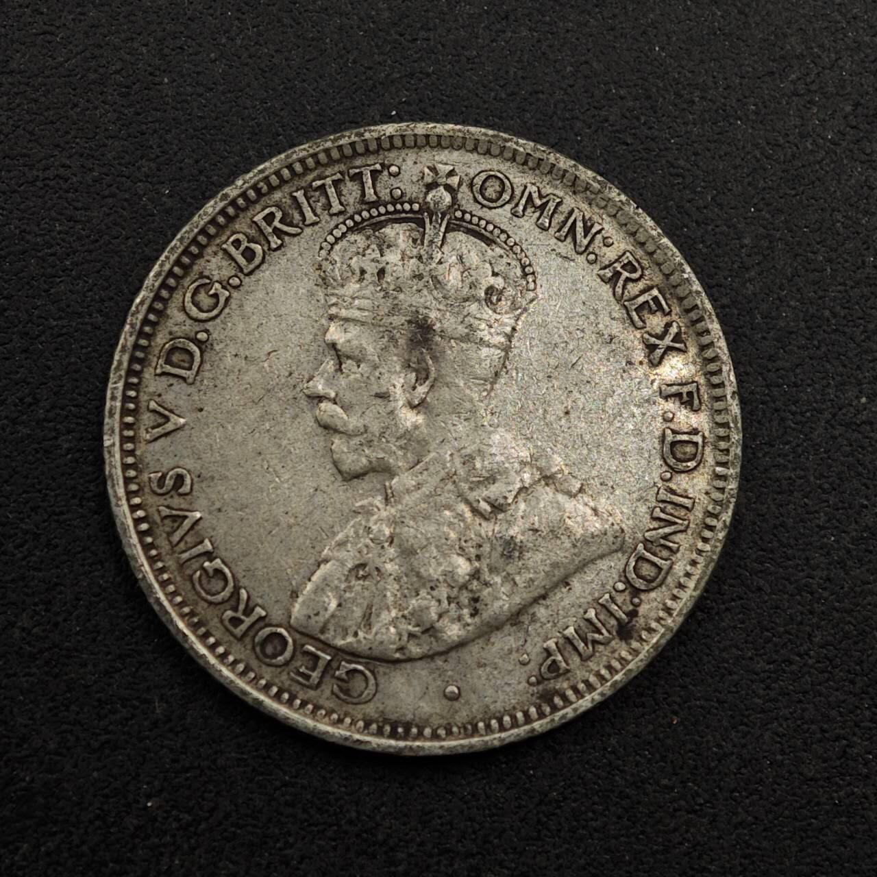 【淘币小摊】实时拍第八百七十四拍   银币散币场    每周一统一发货 澳大利亚1934年乔治五世6便士银币