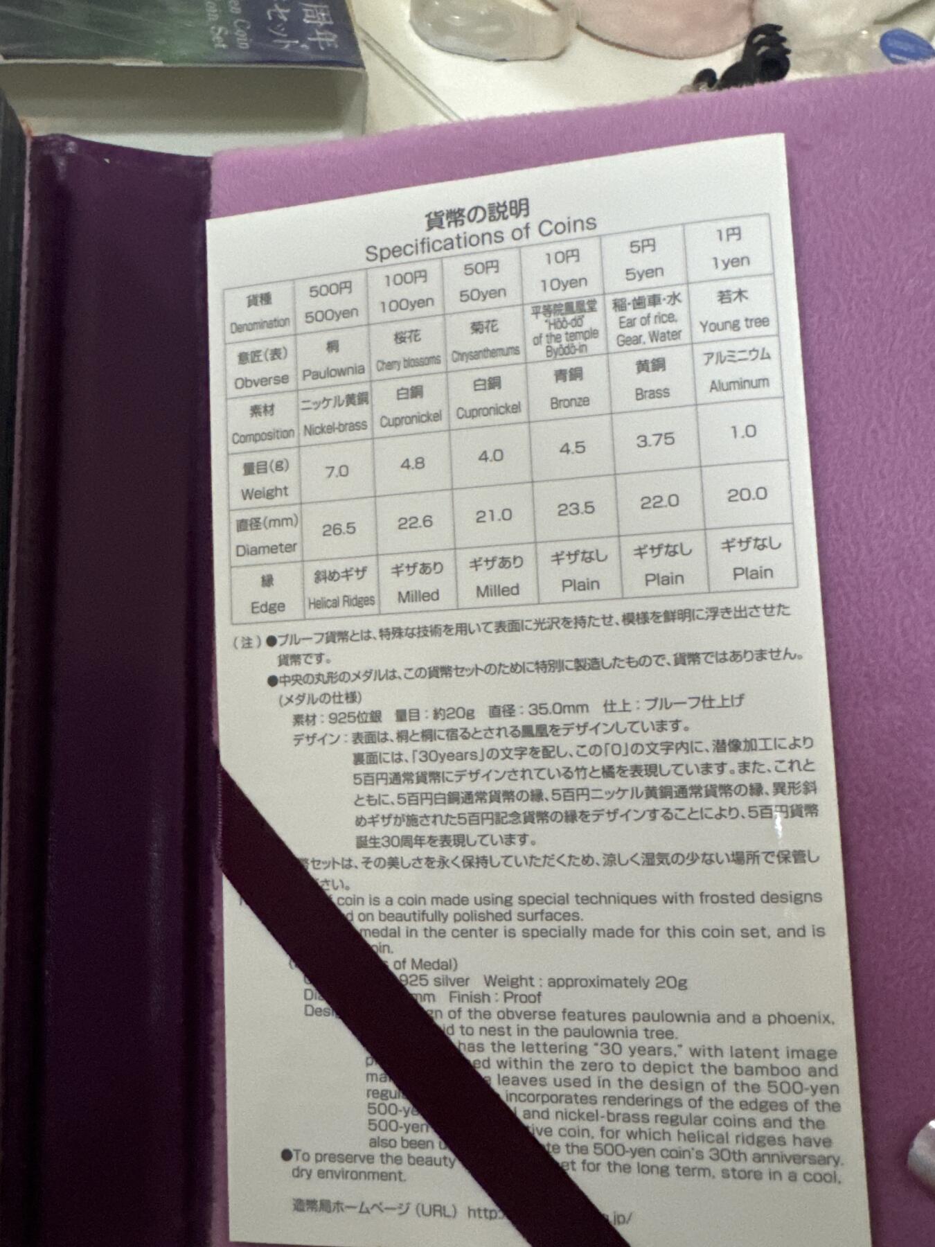 日本各大系列精装纪念套币