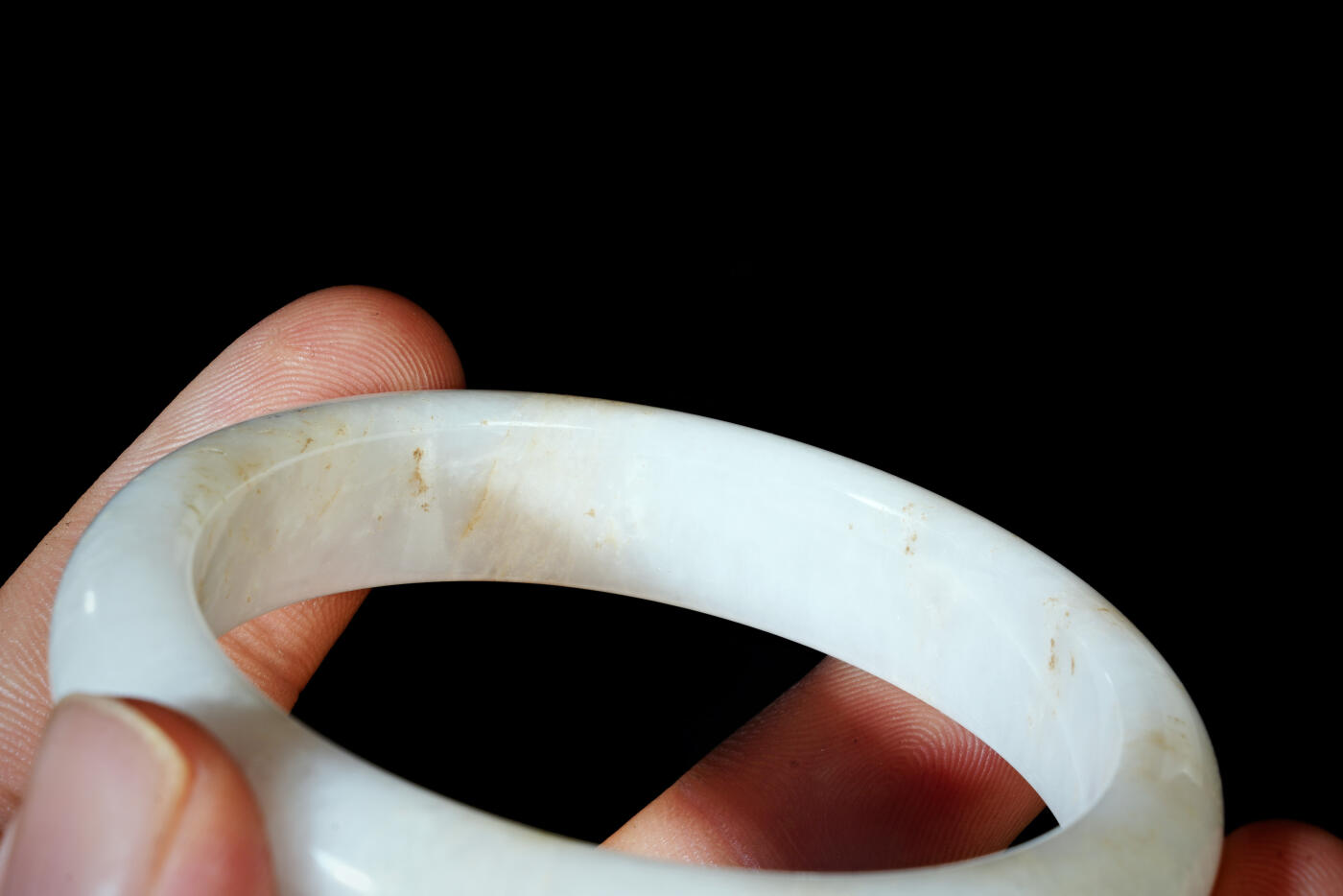 上海都达杂项专场四十四【全场包邮】  天然 冰种翡翠（A货）贵妃手镯 附鉴定证书91-74