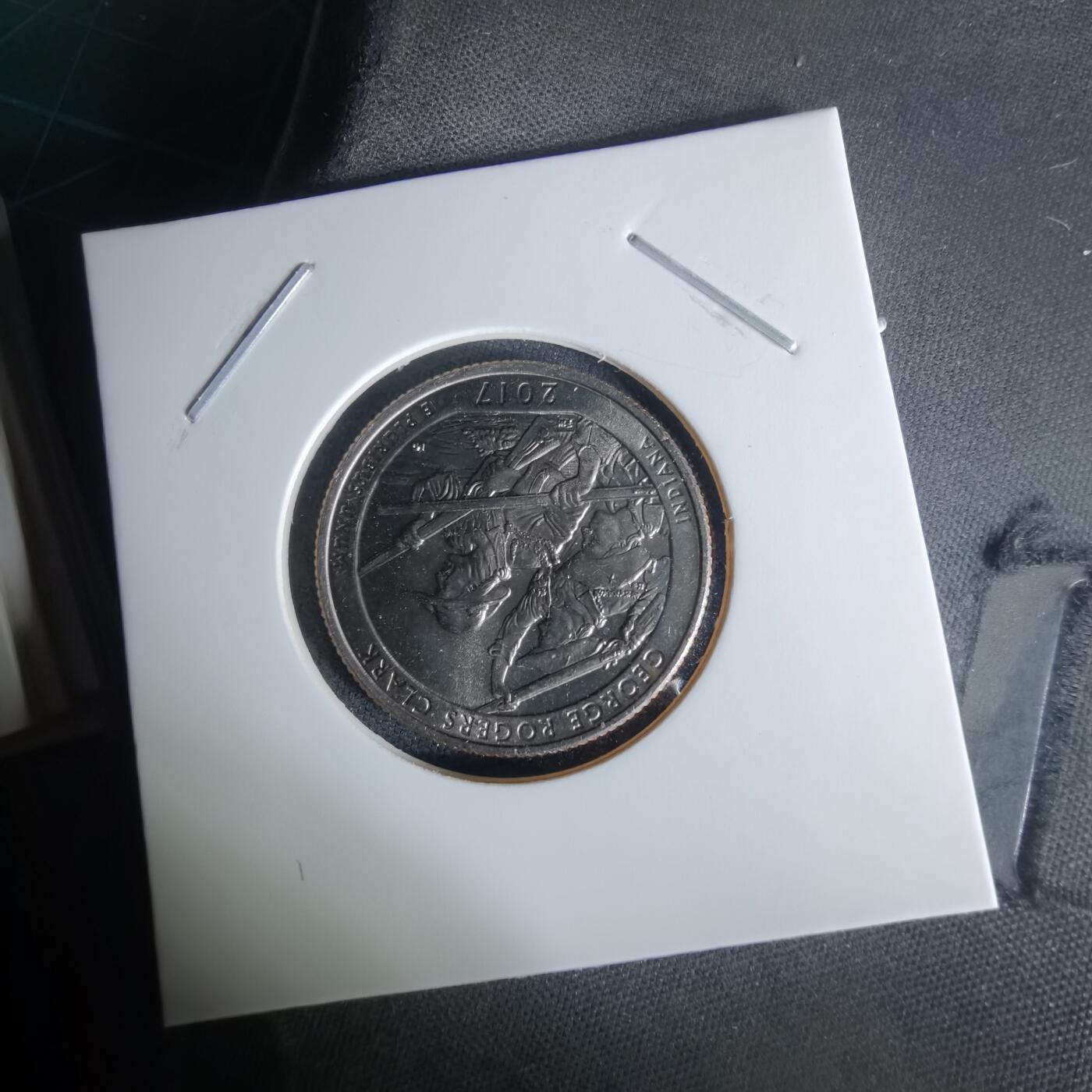 沼泽如烟--第1008场 美国2017年25分纪念币