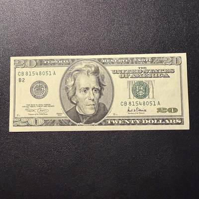 第15期 库存 - 美国 2001年大头20 全新unc-