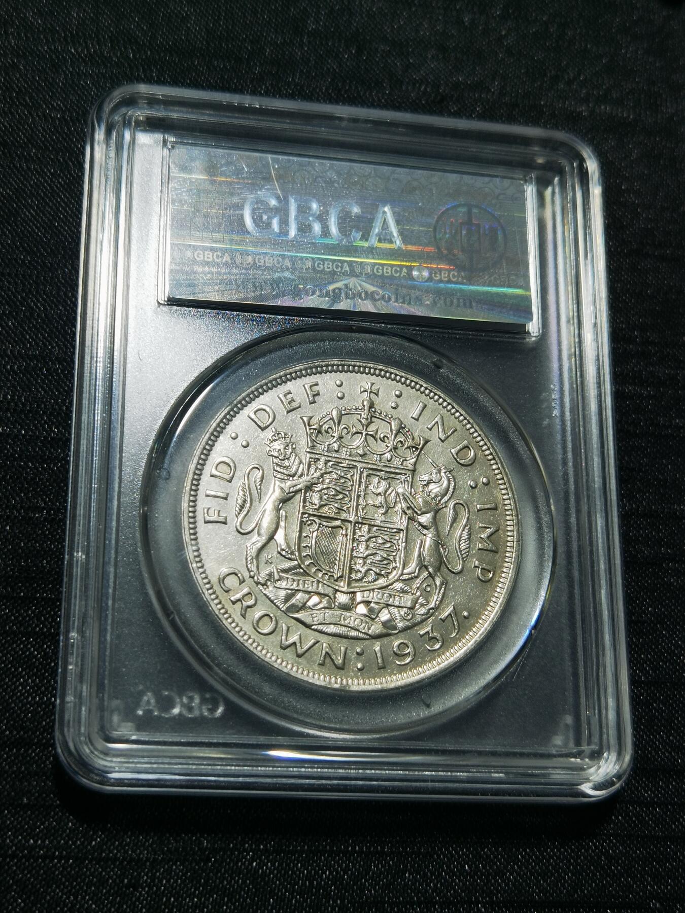 天下钱庄专场欢迎参拍 英国乔治六世登基克朗银币