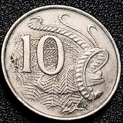 泉币菌-第204场-元宵节专场 本场拍品多 请提前出价 - 英属 澳大利亚1981年10分铜镍币 琴鸟 伊丽莎白二世女王  铜镍币 23.6mm