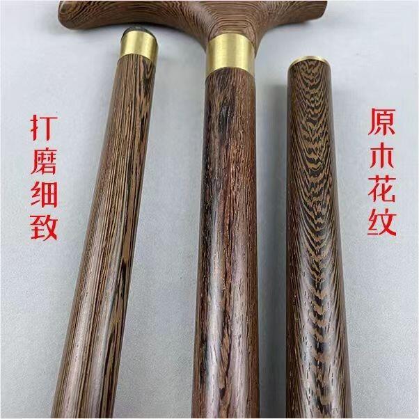 可拆卸鸡翅木三节文明棍