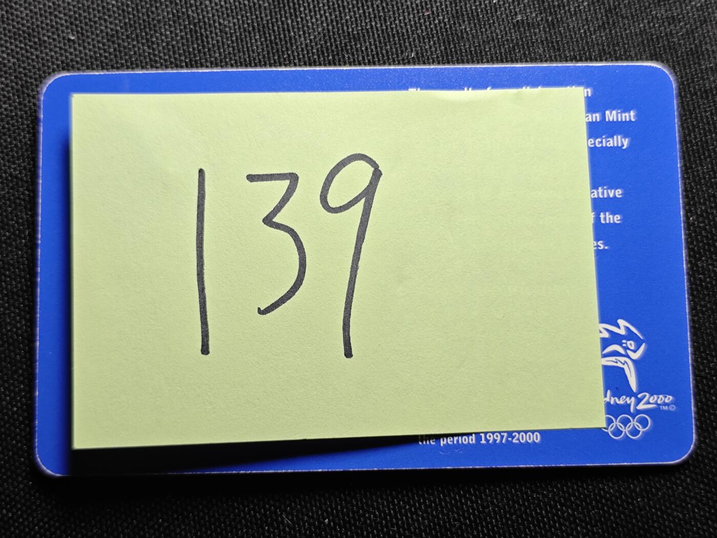 KK钱币收藏小铺   套币 批量/好品散币专场 2月预留时间 周末发货   2000澳大利亚5元奥运纪念币 卡套