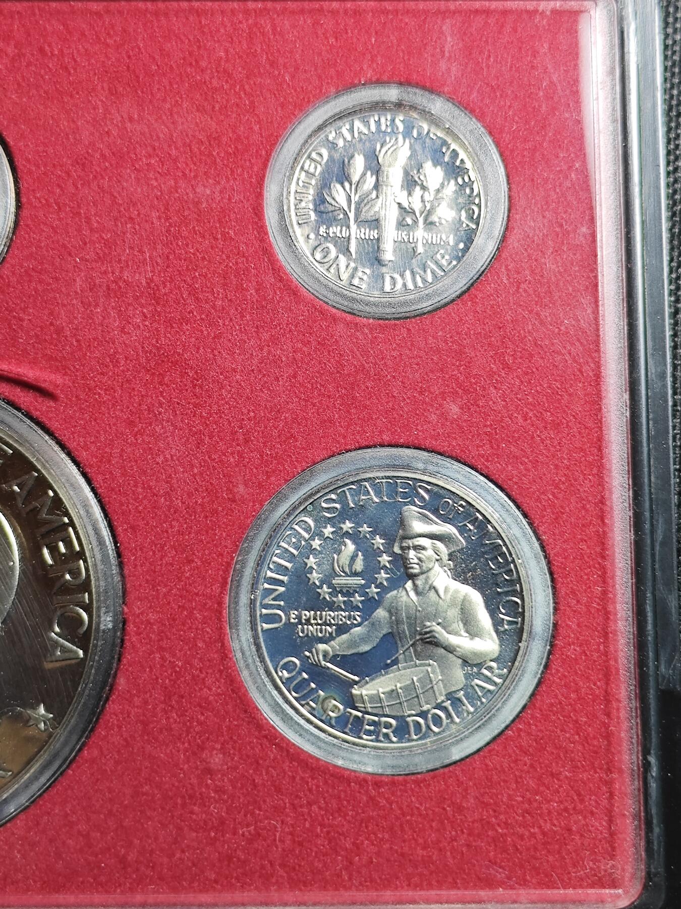 KK钱币收藏小铺   套币 批量/好品散币专场 2月预留时间 周末发货  1976美国建国200周年大小面值清年精制套币 含艾克大一元精制币 