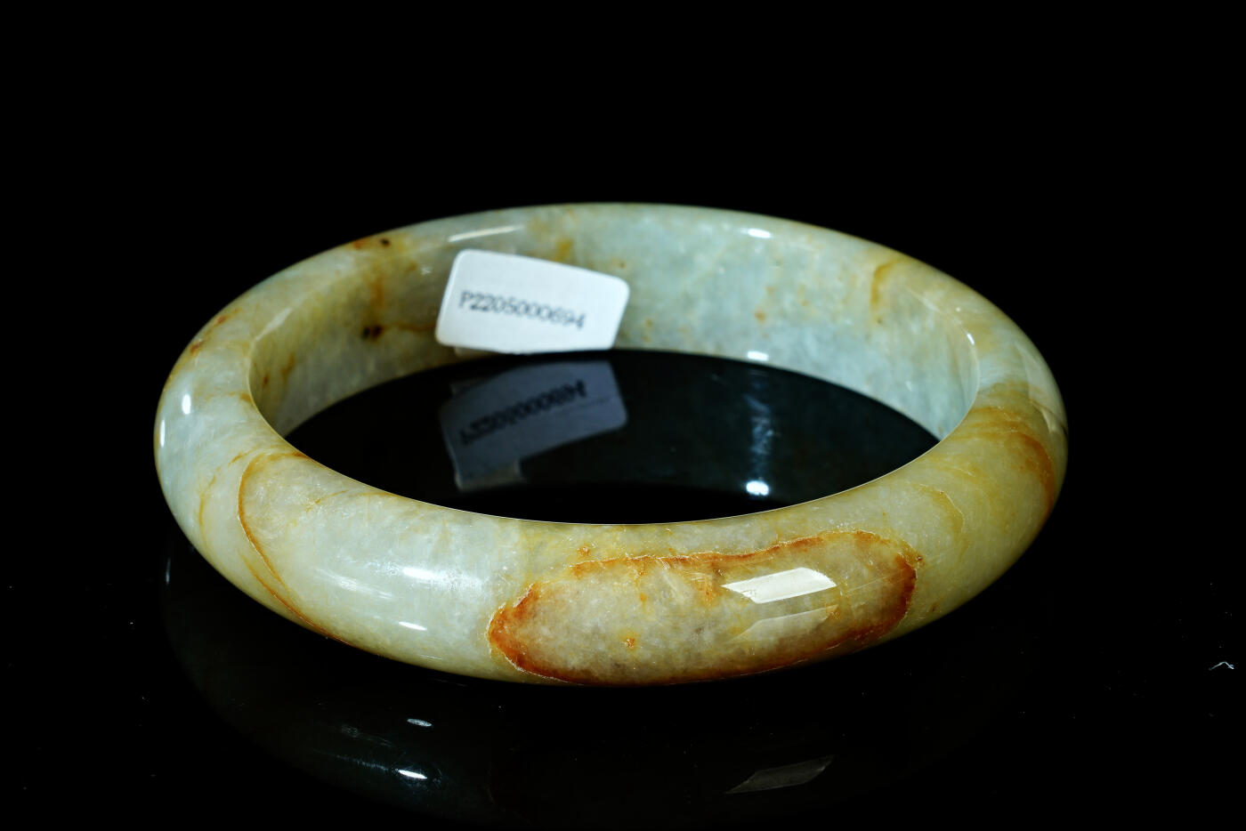 上海都达杂项专场四十四【全场包邮】  天然翡翠（A货）贵妃手镯 附鉴定证书91-76