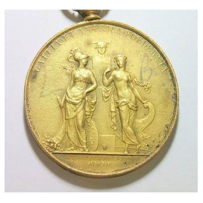 法国路易十八+女神站像 高浮雕精制大镀金章 光边 48MM 鎏金工艺（蘸金水）金层要厚 法国路易十八+女神站像 高浮雕精制大镀金章 光边 48MM 鎏金工艺（蘸金水）金层要厚