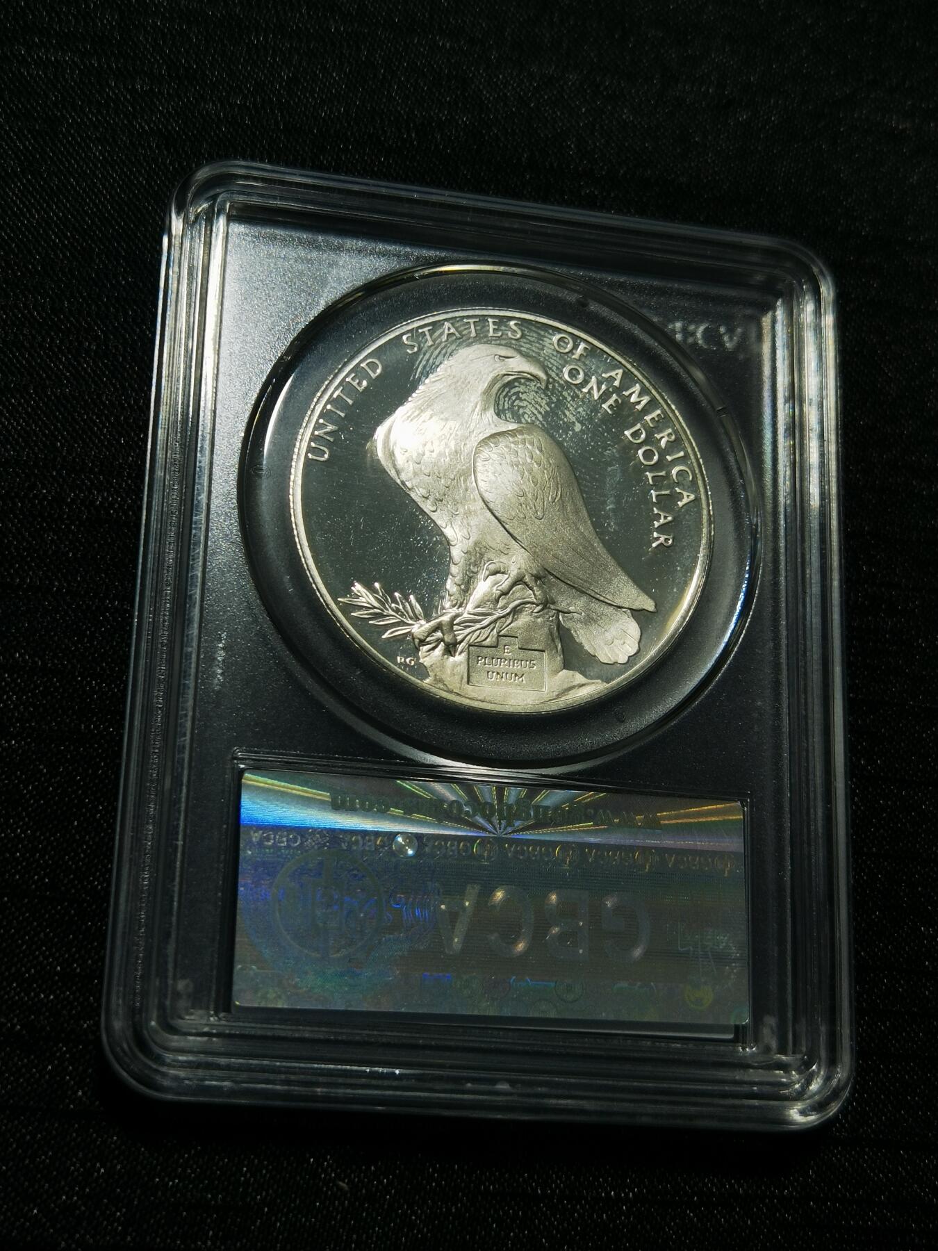 天下钱庄专场欢迎参拍 美国洛杉矶奥运会一美元银币