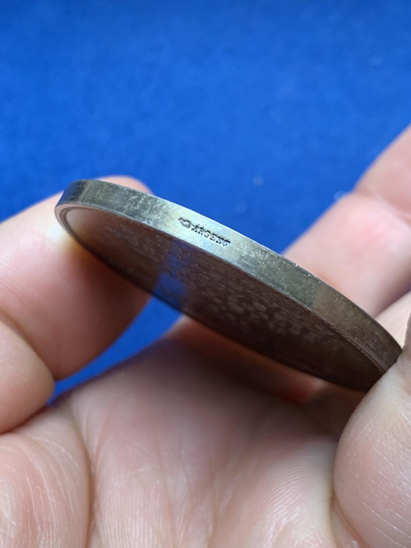 《竞宝斋》第467场 周日，周一 2场连拍 （全场包邮）欢迎送拍 1884年法兰西大学普瓦捷法学院纪念大银章 50克 45.2mm 丰饶角银标