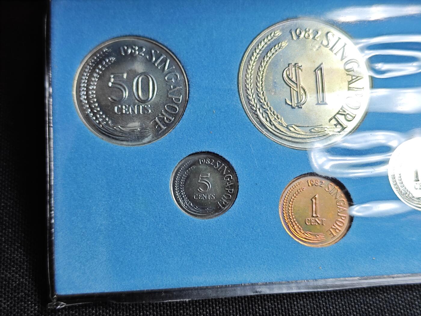 KK钱币收藏小铺   套币 批量/好品散币专场 2月预留时间 周末发货  1982新加坡动物版大小面值清年一套 官方发行样式少见