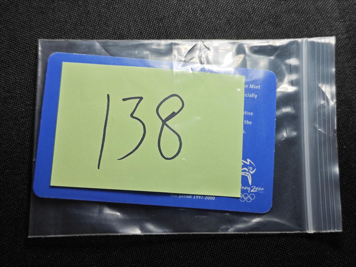 KK钱币收藏小铺   套币 批量/好品散币专场 2月预留时间 周末发货   2000澳大利亚5元奥运纪念币 卡套