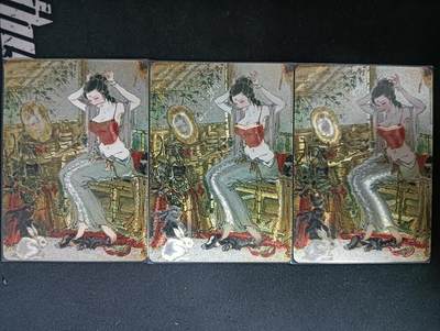 花开卡拍第61期（3月7号周六截拍，品控勿拍!!!拍品不寄存，运费5元（新疆需补运费差价或顺丰到付），自制卡难免瑕疵，可能存在轻微撞角爆边等出厂瑕疵，品控介意勿拍！） - 燎原 焱卡 问道东方 彫仙 花木兰 粗闪 3张