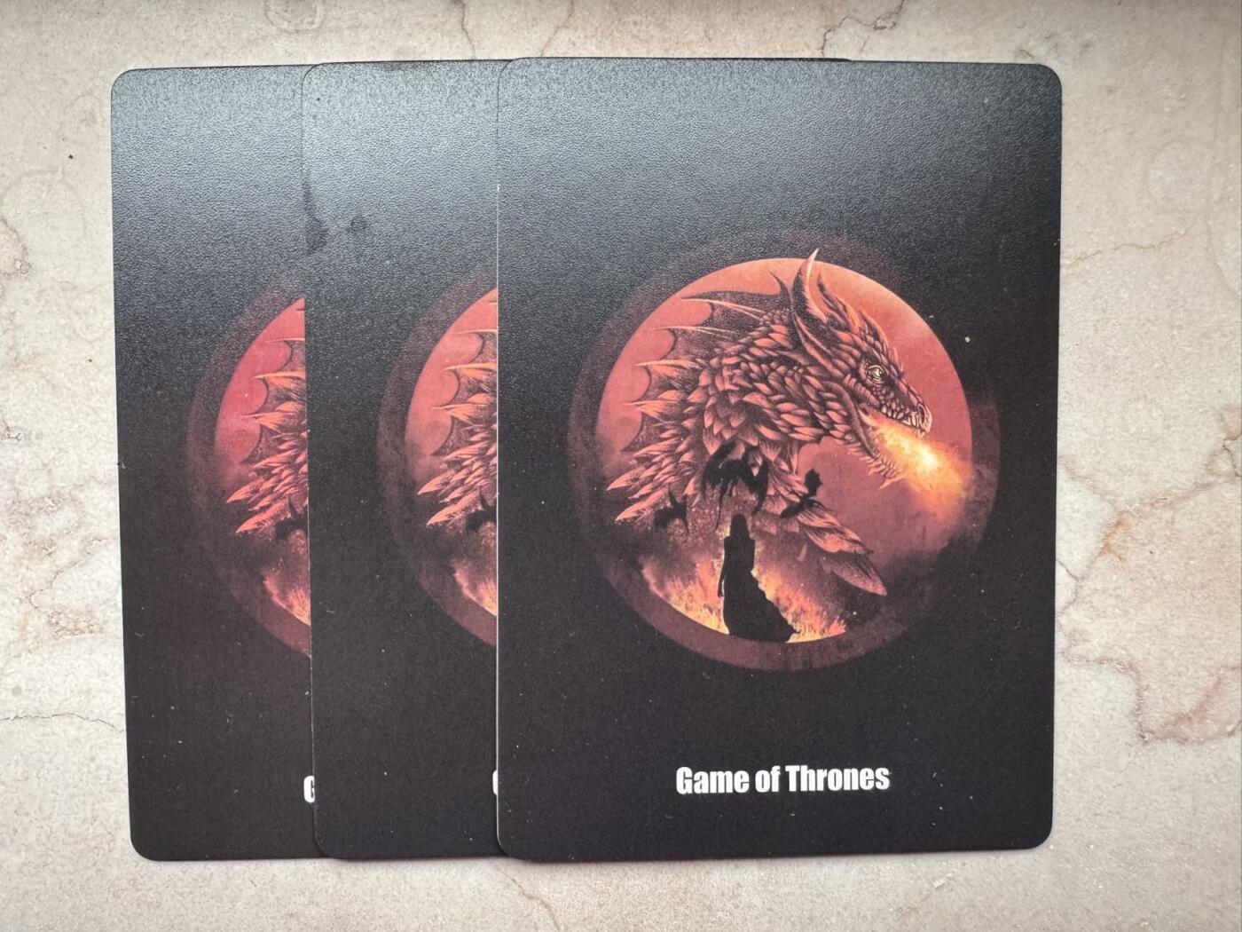 月落卡牌大清仓第6期 燎原出品   玲姐   权力的游戏  龙妈  三连特卡一套