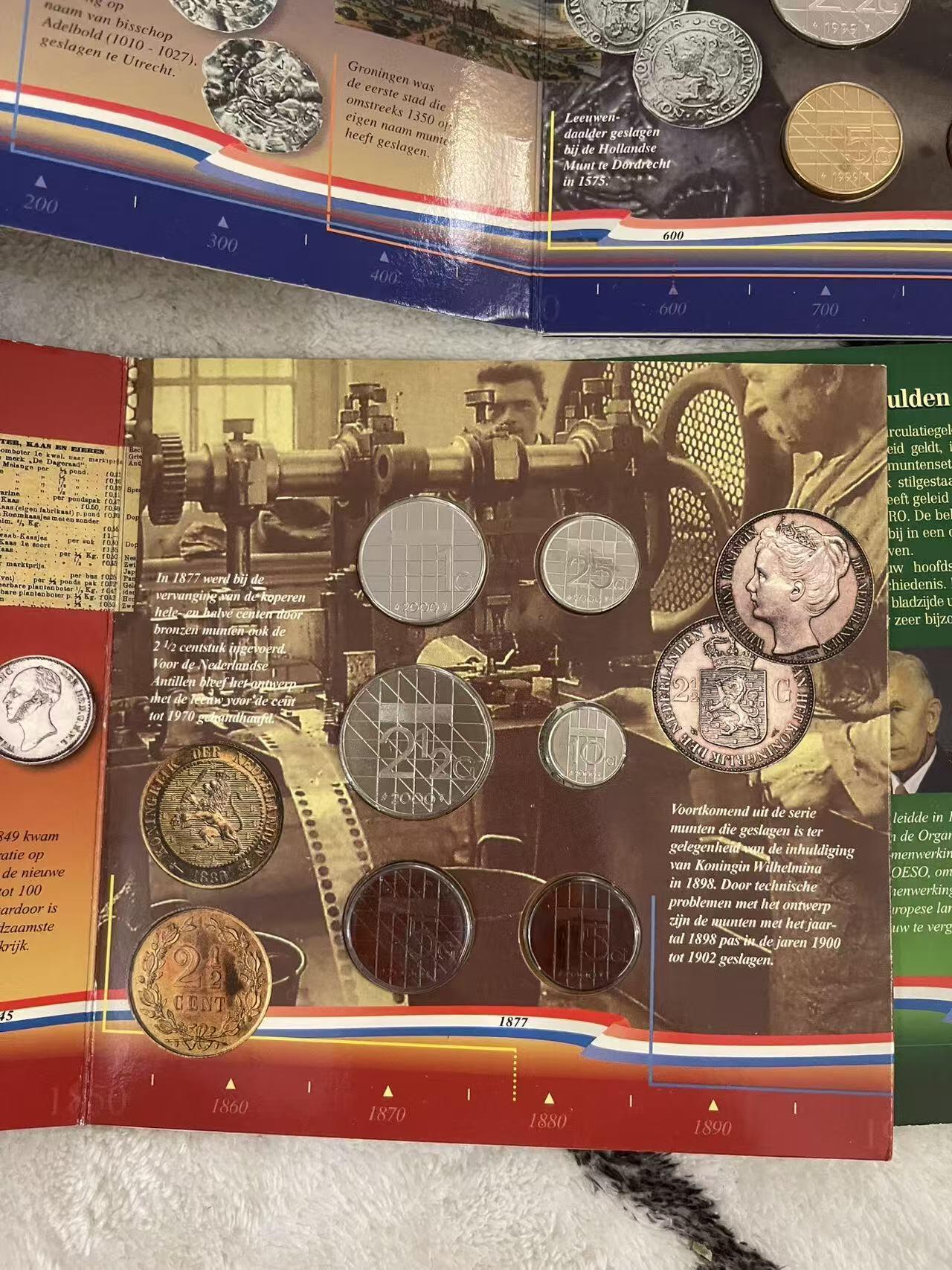 ❤️【币观天下】❤️ 第343期钱币秒杀拍卖场- 2026.3.6周五晚上6点半场 长期征集拍品  荷兰1999-2001年官方套币全套 品相如图正常氧化