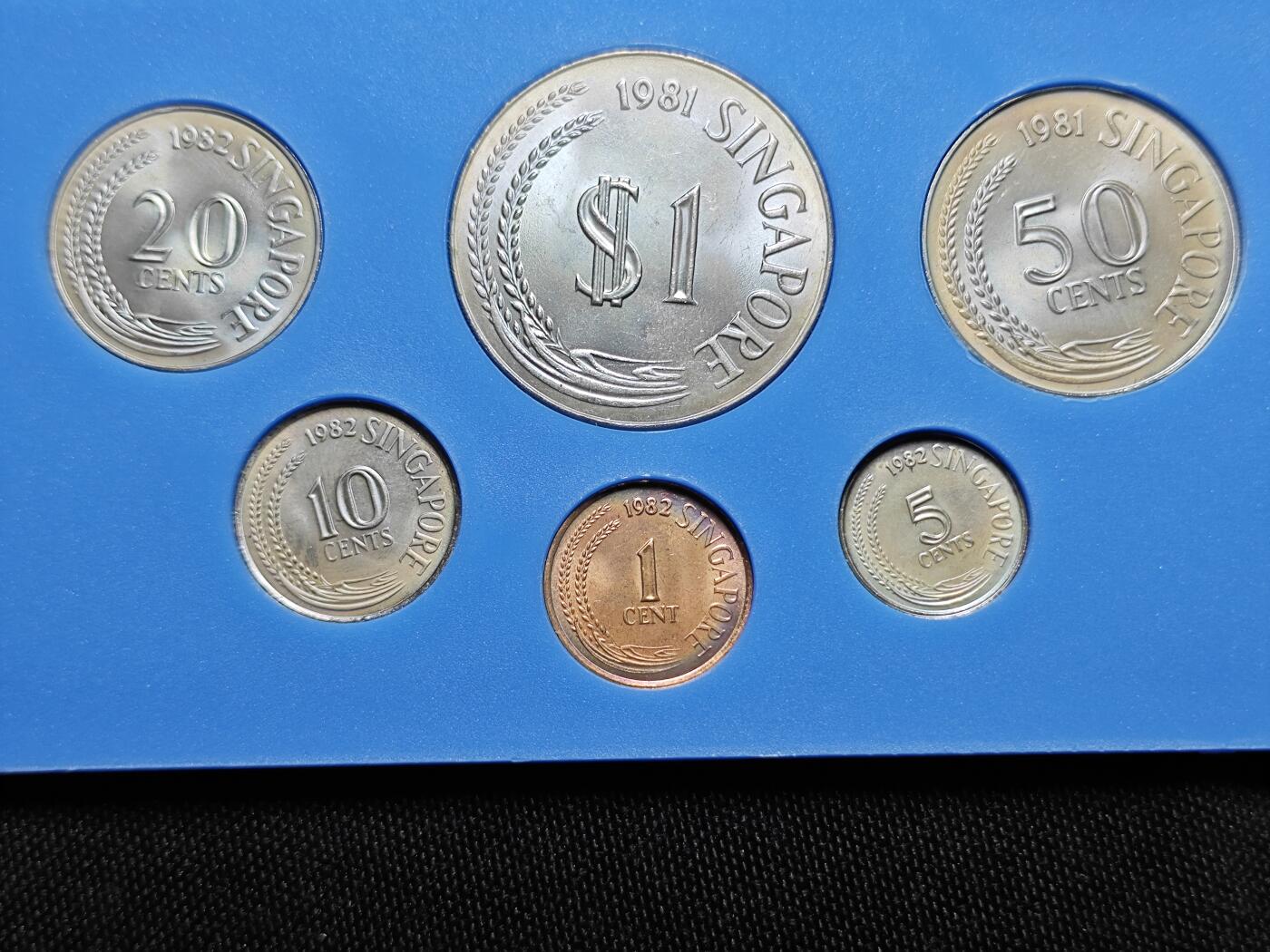 KK钱币收藏小铺   套币 批量/好品散币专场 2月预留时间 周末发货  新加坡动物版大小面值一套