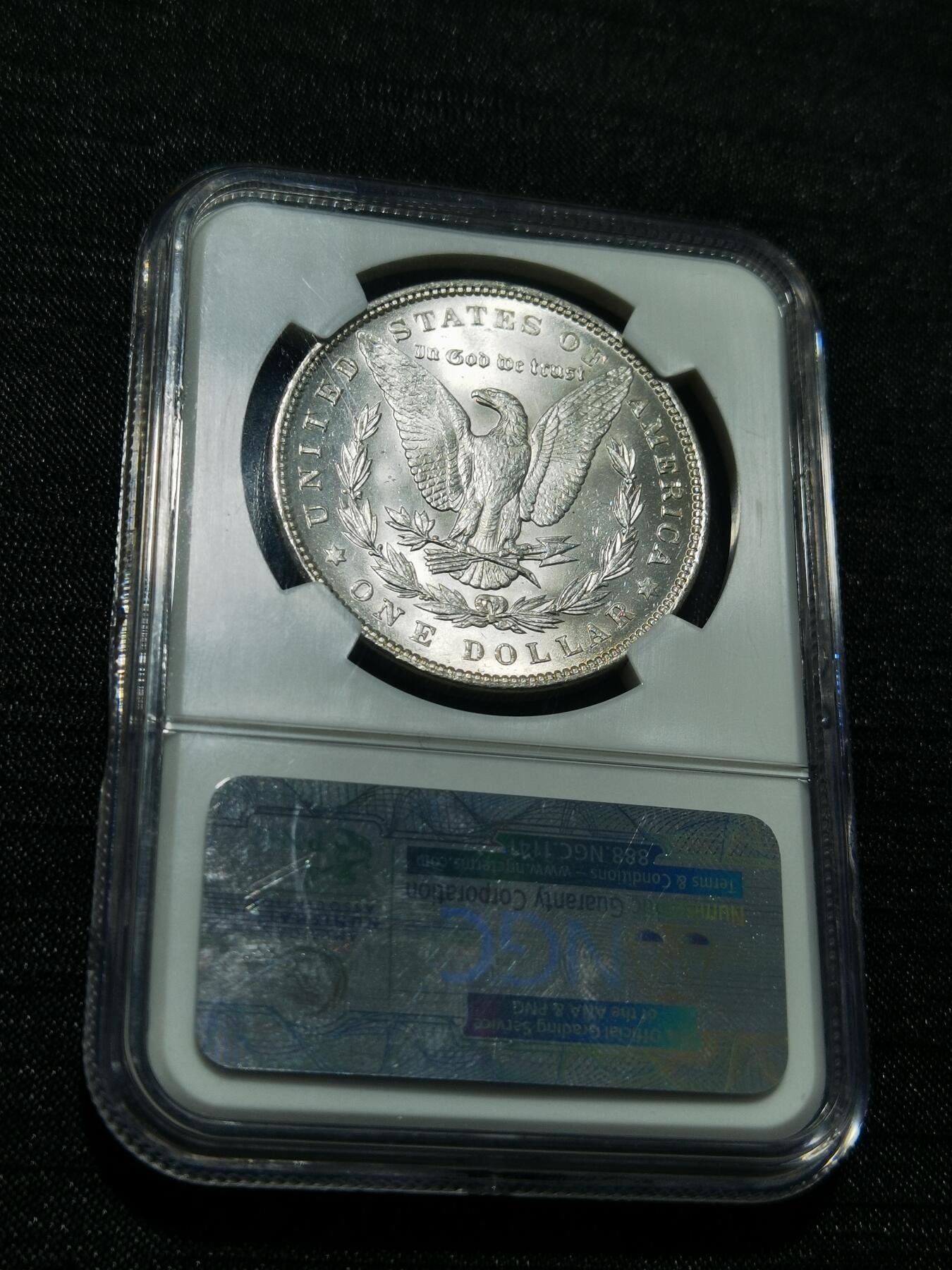 天下钱庄专场欢迎参拍 NGC MS62 1890美国摩根一美元银币