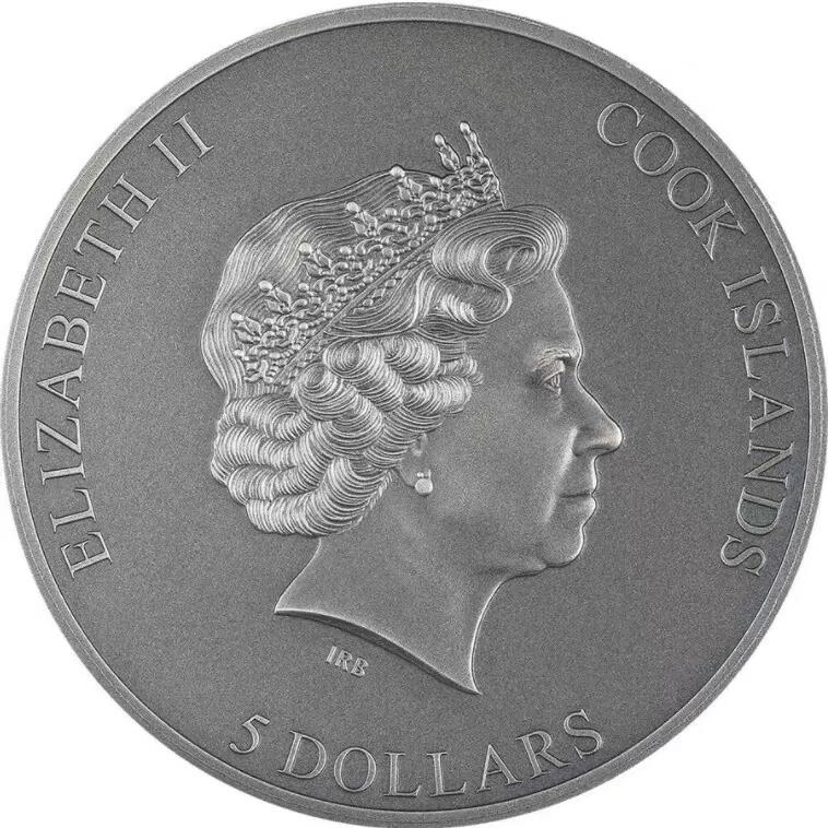 ❤️【币观天下】❤️ 第343期钱币秒杀拍卖场- 2026.3.6周五晚上6点半场 长期征集拍品  库克2023年困境之中逃脱仿古银币999银1盎司，直径38.6毫米，发行999枚，带证书包装。