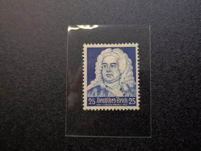 云宸嘉赏-勋臻精藏⭐️年后精品专拍场次🎖 - 德意志第三帝国格奥尔格・弗里德里希・亨德尔（G. Friedr. Händel）诞辰 250 周年纪念邮票