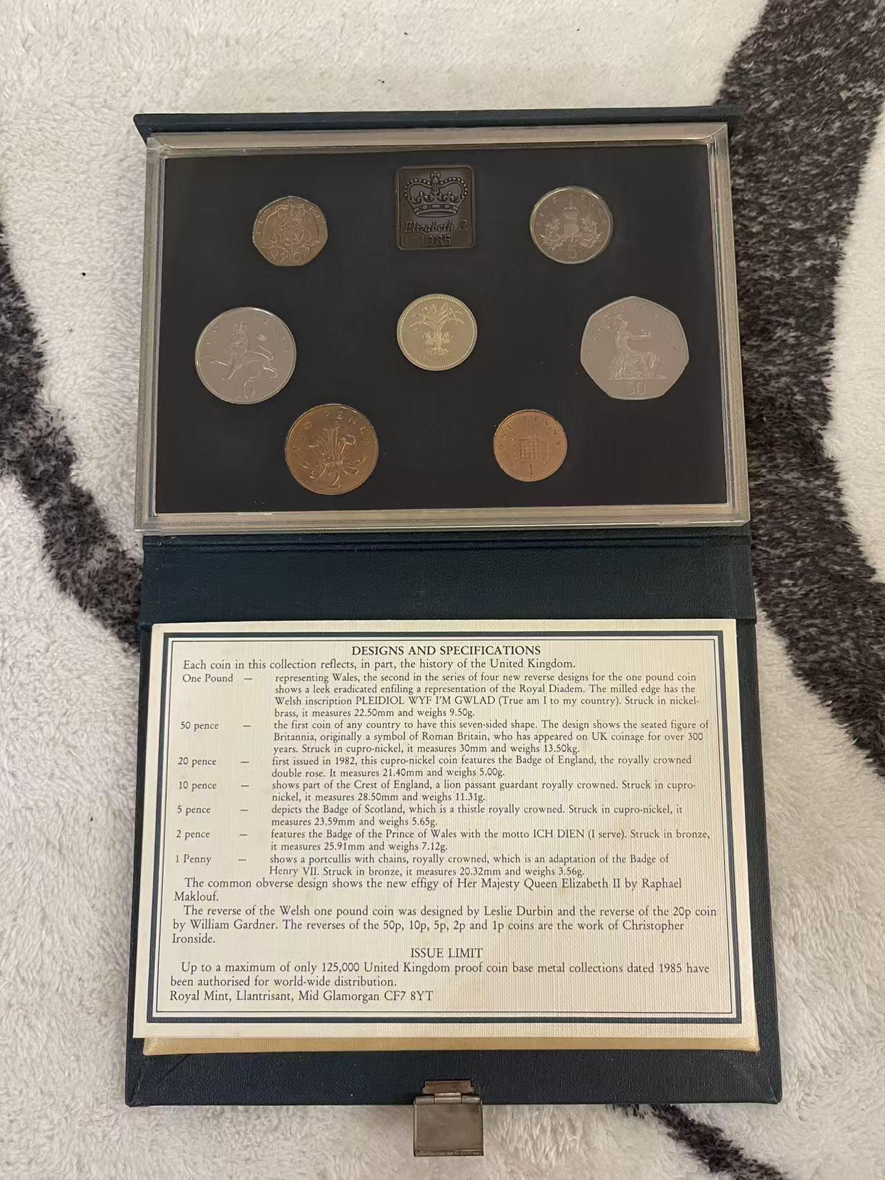 ❤️【币观天下】❤️ 第343期钱币秒杀拍卖场- 2026.3.6周五晚上6点半场 长期征集拍品  英国1985年精制套币 品相如图