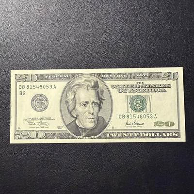 第15期 库存 - 美国 2001年大头20 全新unc-