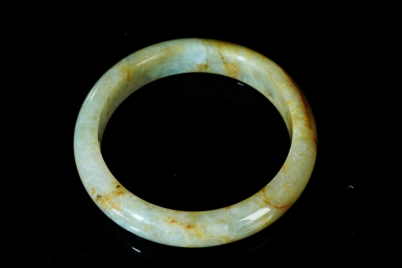 上海都达杂项专场四十四【全场包邮】  天然翡翠（A货）贵妃手镯 附鉴定证书91-76